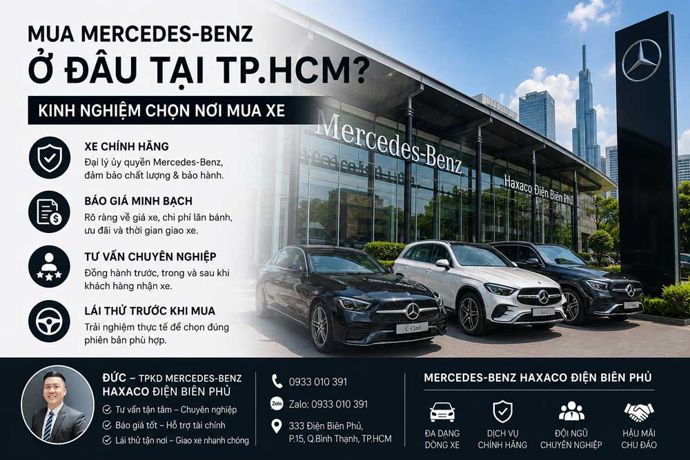 Mua Mercedes-Benz Ở Đâu Tại TP.HCM? Kinh Nghiệm Chọn Nơi Mua Xe